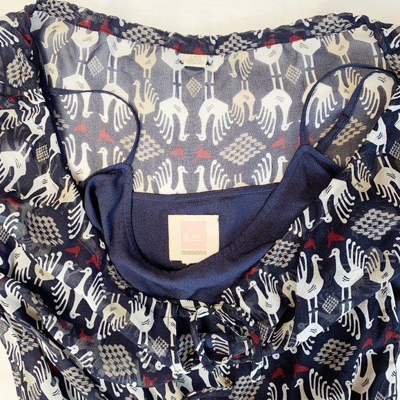 Bird printed dress - Picture 3 of 6